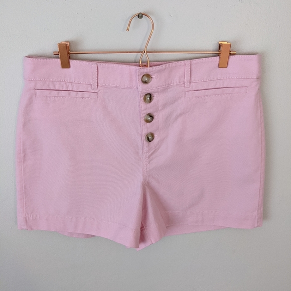 LOFT Button Front Shorts - Picture 2 of 8